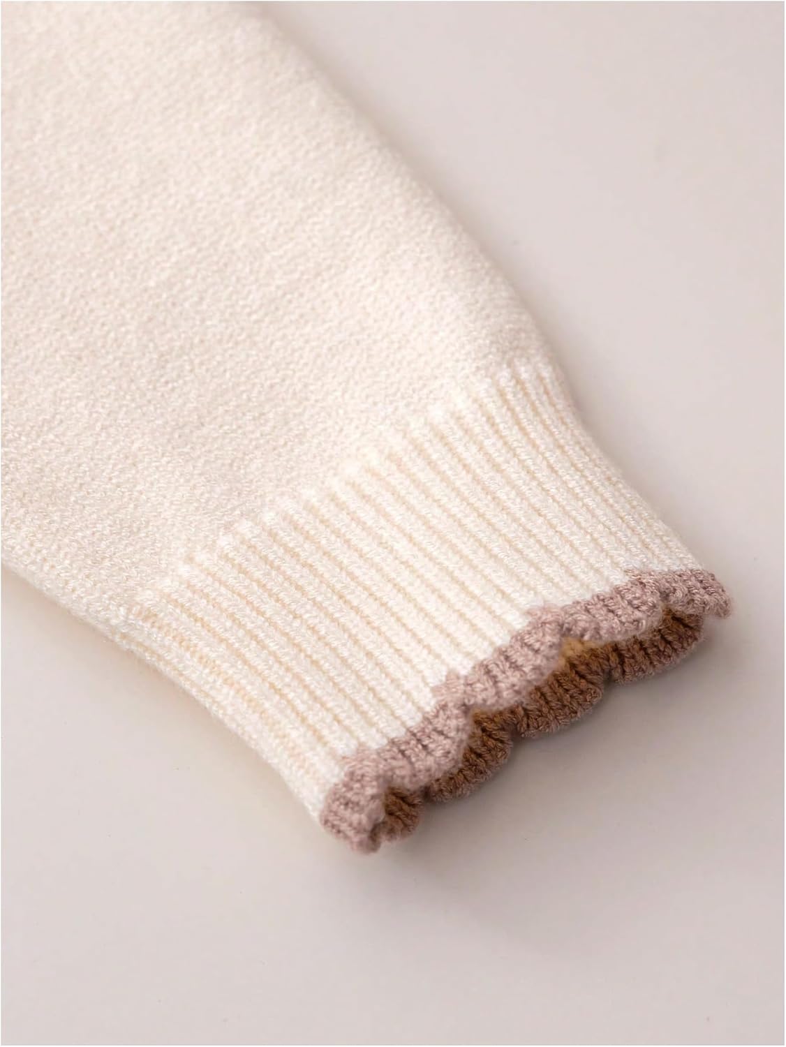 Size 5Y SHENHE Girl's 2 Piece Fall Outfits Crewneck Bow Sweater and Pleated Knit Flare Mini Skirt Set